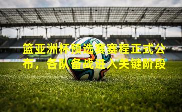 篮亚洲杯预选赛赛程正式公布，各队备战进入关键阶段